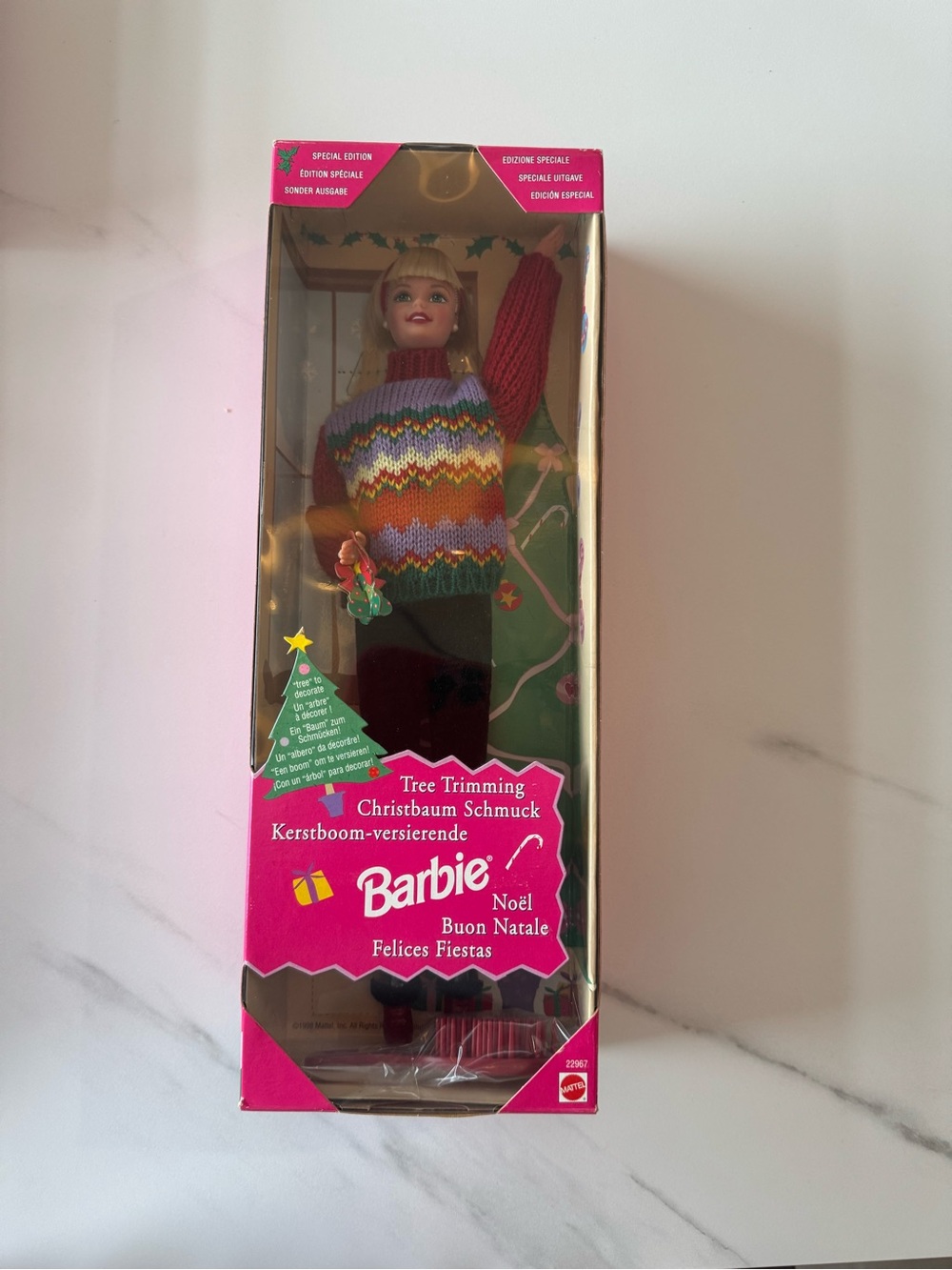 Vintage 1998 Tree Trimming Barbie Special Edition #22967 NRFB